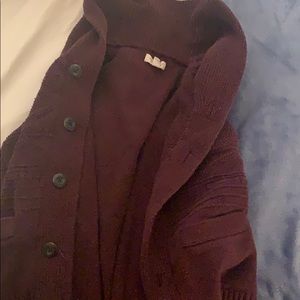 Sonoma Maroon cardigan
